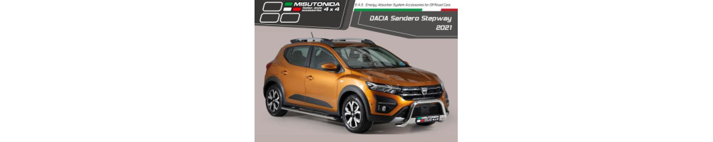 Misutonida přední rámy a nášlapy pro vozy Dacia Sandero Stepway 2021-